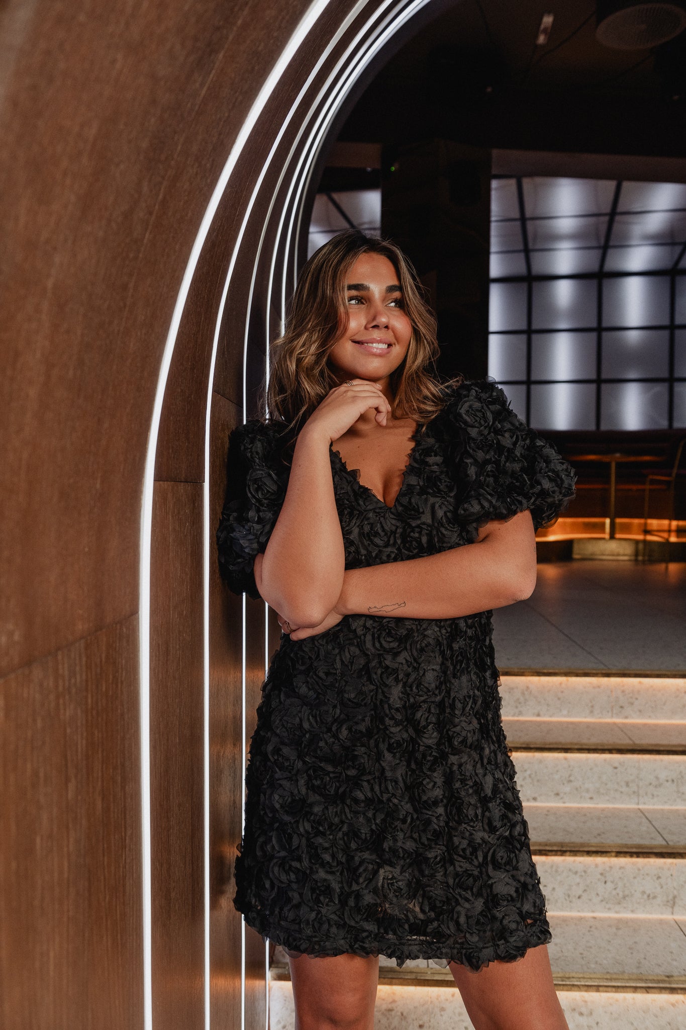 VMSILJA Short Dress - Black